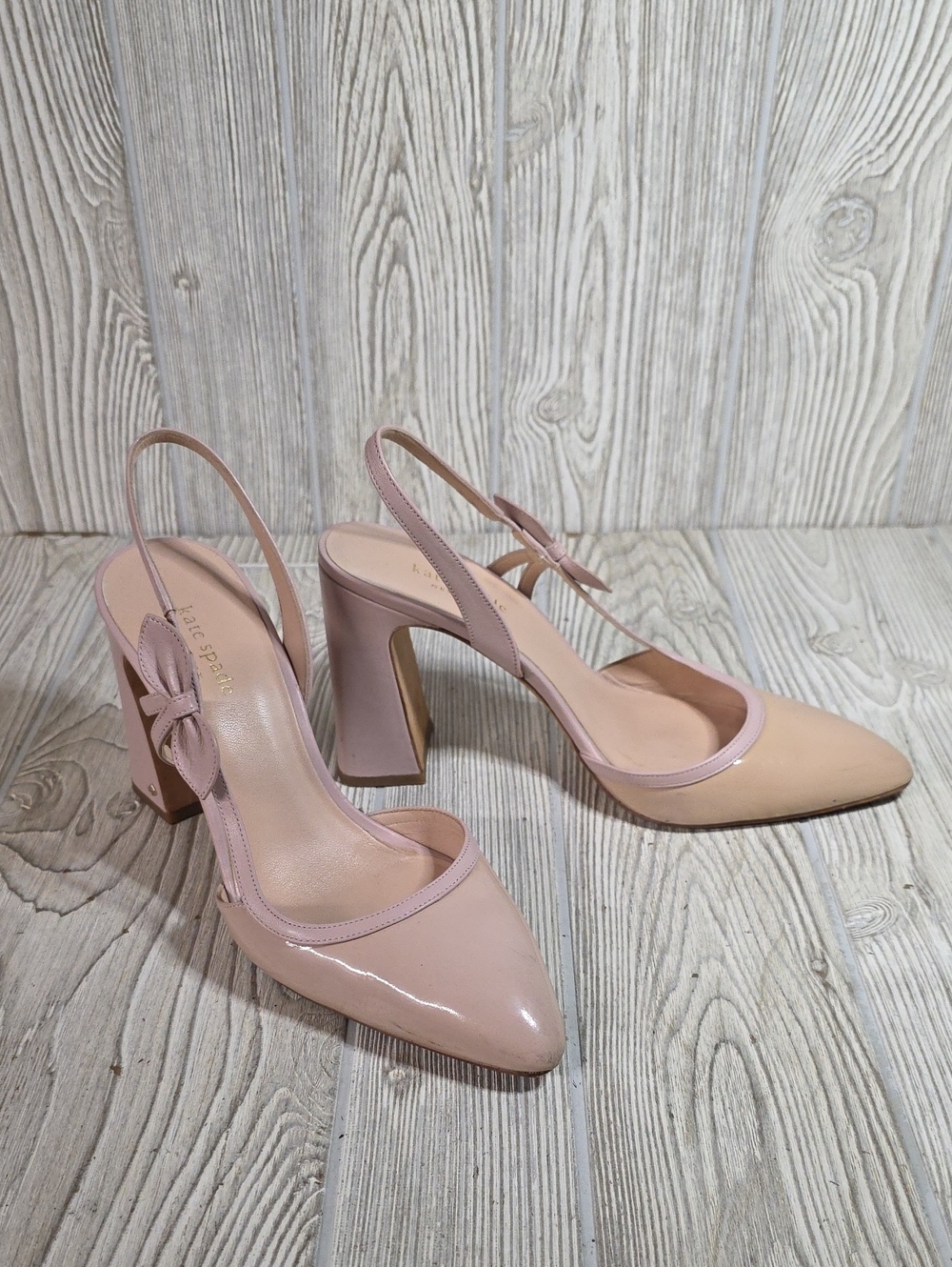 Kate Spade New York Adelaide Slingback Pumps Patent Leather Womens Size 9.5